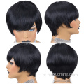 PAIL 100% HUMANOS Brasileiros Pixie Cut Wigs